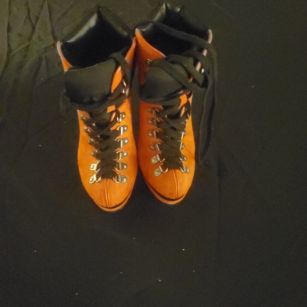 Orange and black
